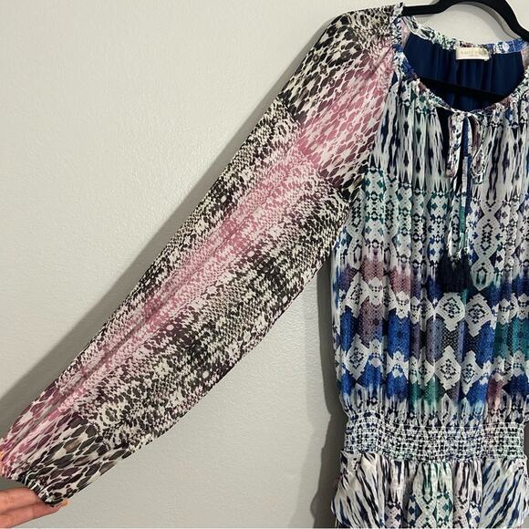 Ramy Brook Kayden Ruffle Midi Dress Size Medium - Picture 7 of 13